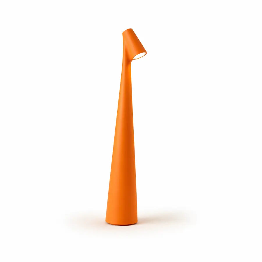 lampe de table minimaliste sans fil couleur orange