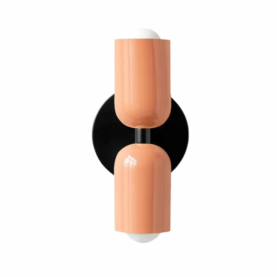 applique murale noir au design nordique couleur rose