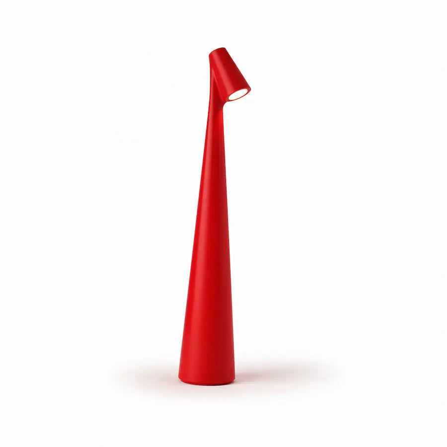 lampe de table minimaliste sans fil couleur rouge