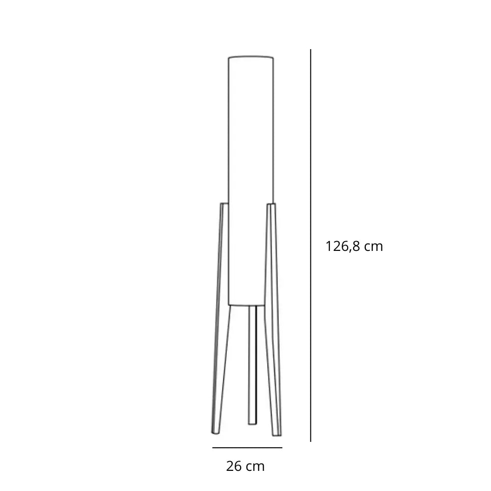 dimensions lampadaire de salon bois de noyer