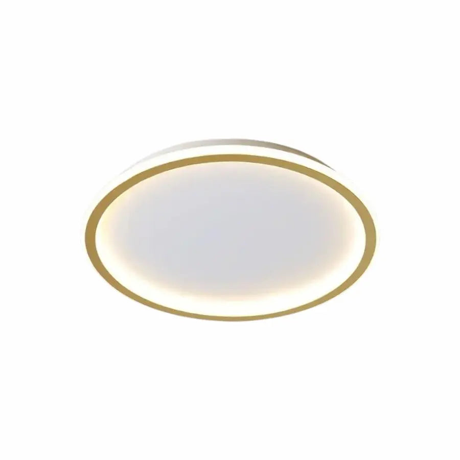 plafonnier rond au style scandinave couleur or