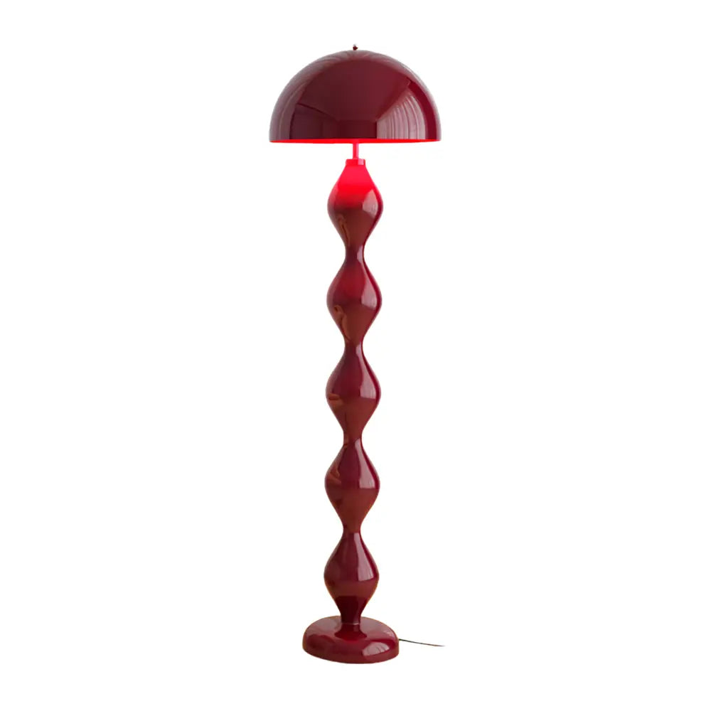 lampadaire de salon scandinave contemporain couleur rouge 