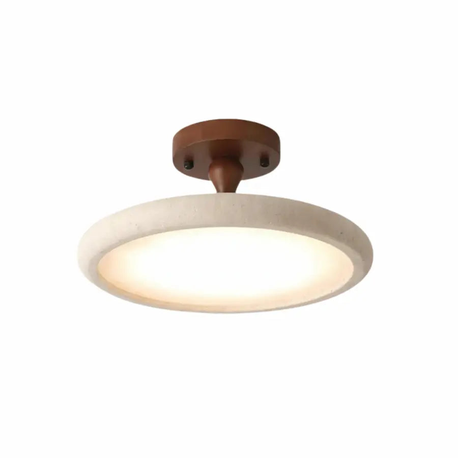 plafonnier moderne et minimaliste en travertin