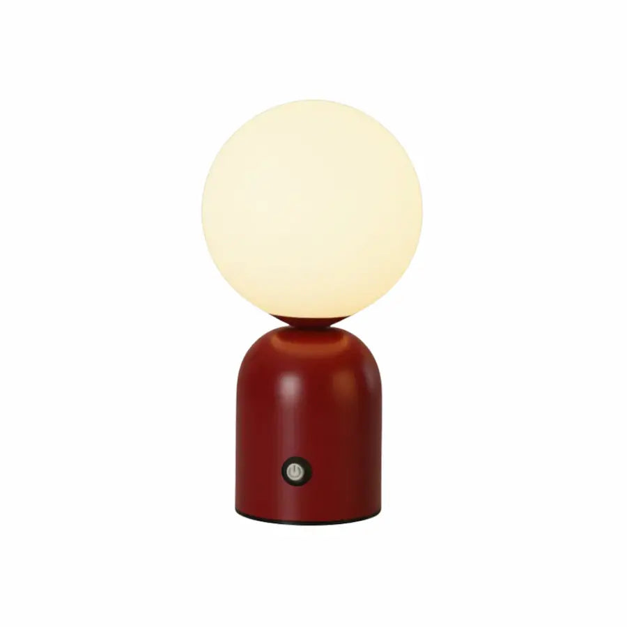 Lampe de table sans fil rechargeable couleur rouge