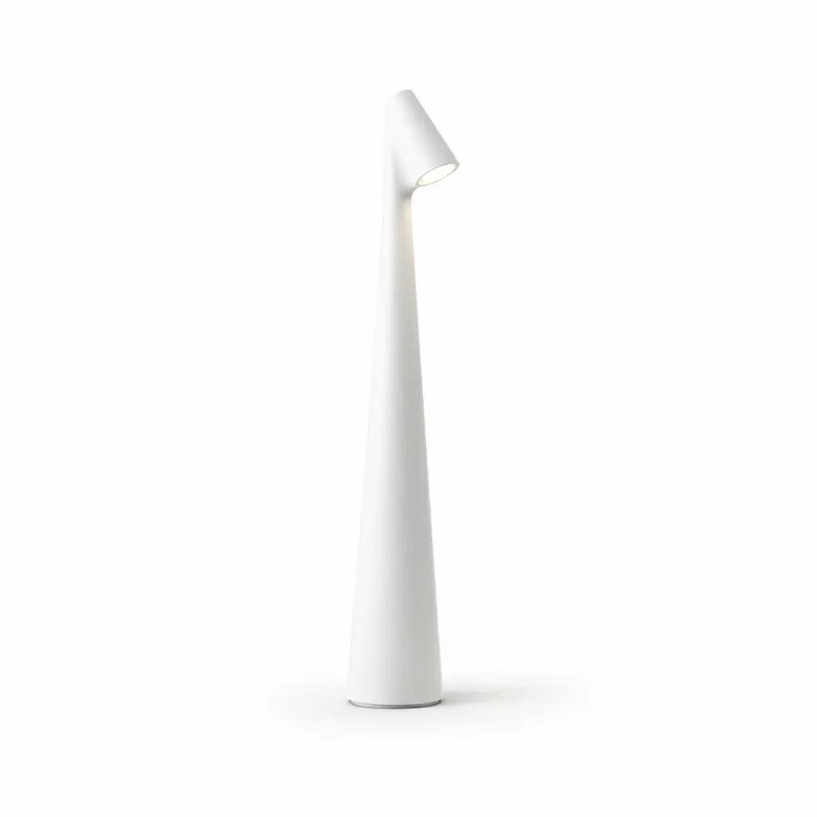 lampe de table minimaliste sans fil couleur blanche