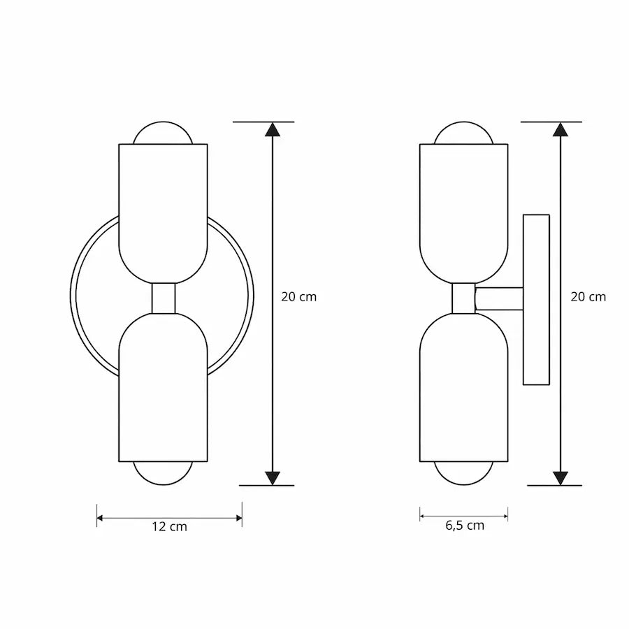 dimensions applique murale design nordique 