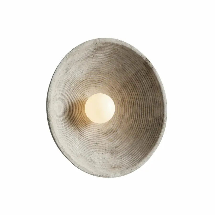 applique murale disque couleur marron