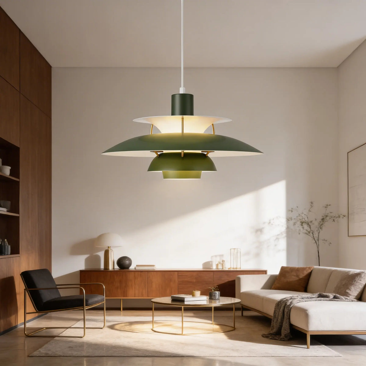 suspension macaron vert design salon