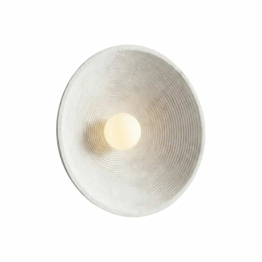 applique murale disque couleur blanche