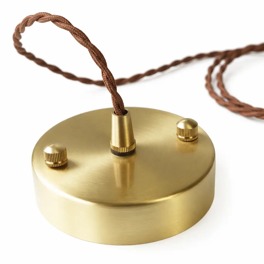 détails fixation suspension en céramique au style rétro vintage