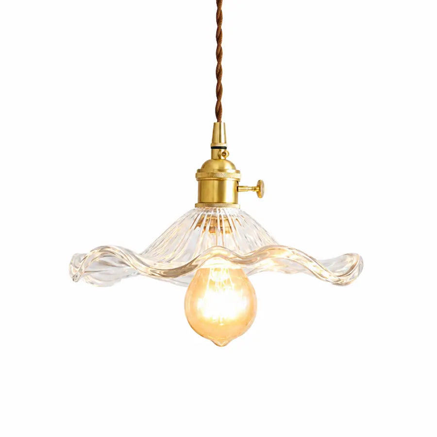 Suspension Fleur au Style Rétro couleur transparent