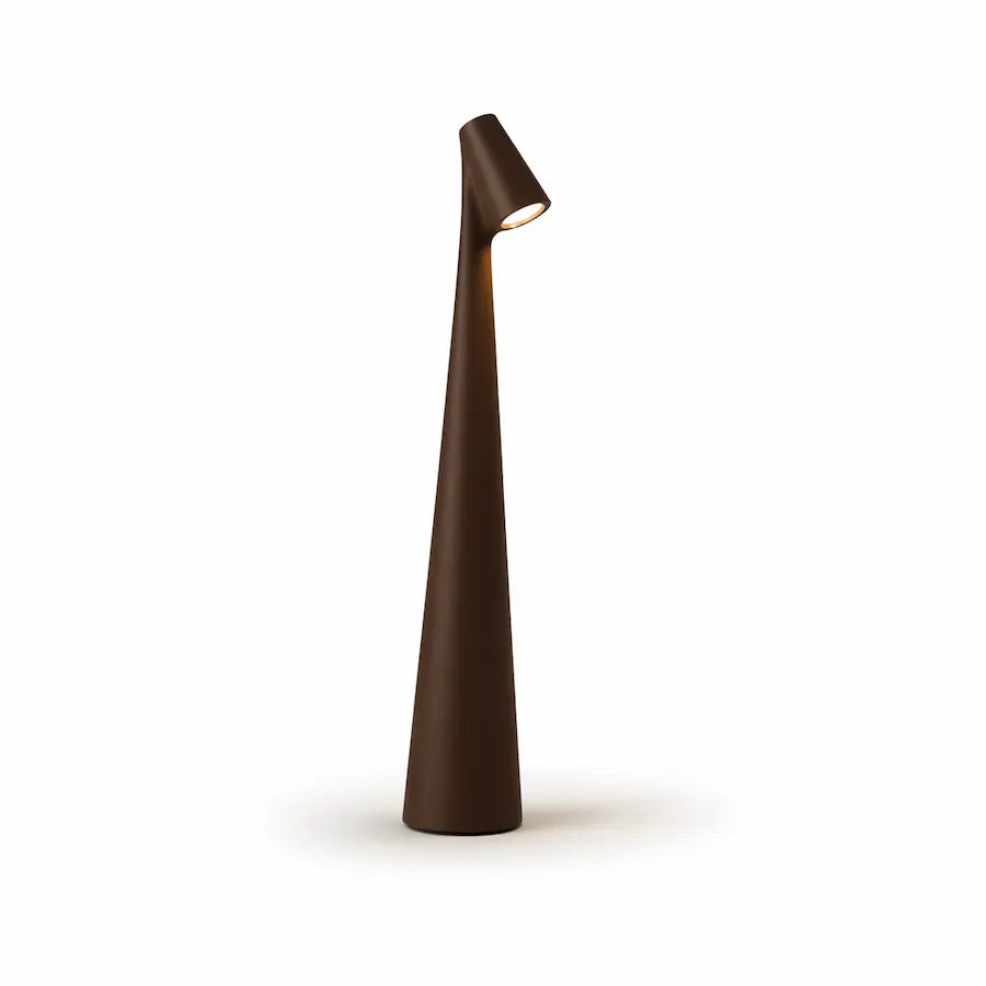 lampe de table minimaliste sans fil couleur marron