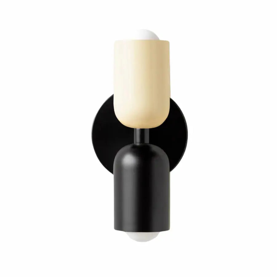 applique murale noir au design nordique couleur beige et noir