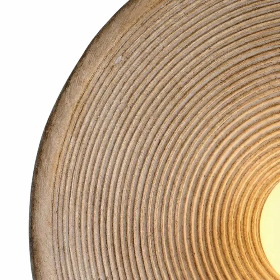 détails applique murale disque couleur marron