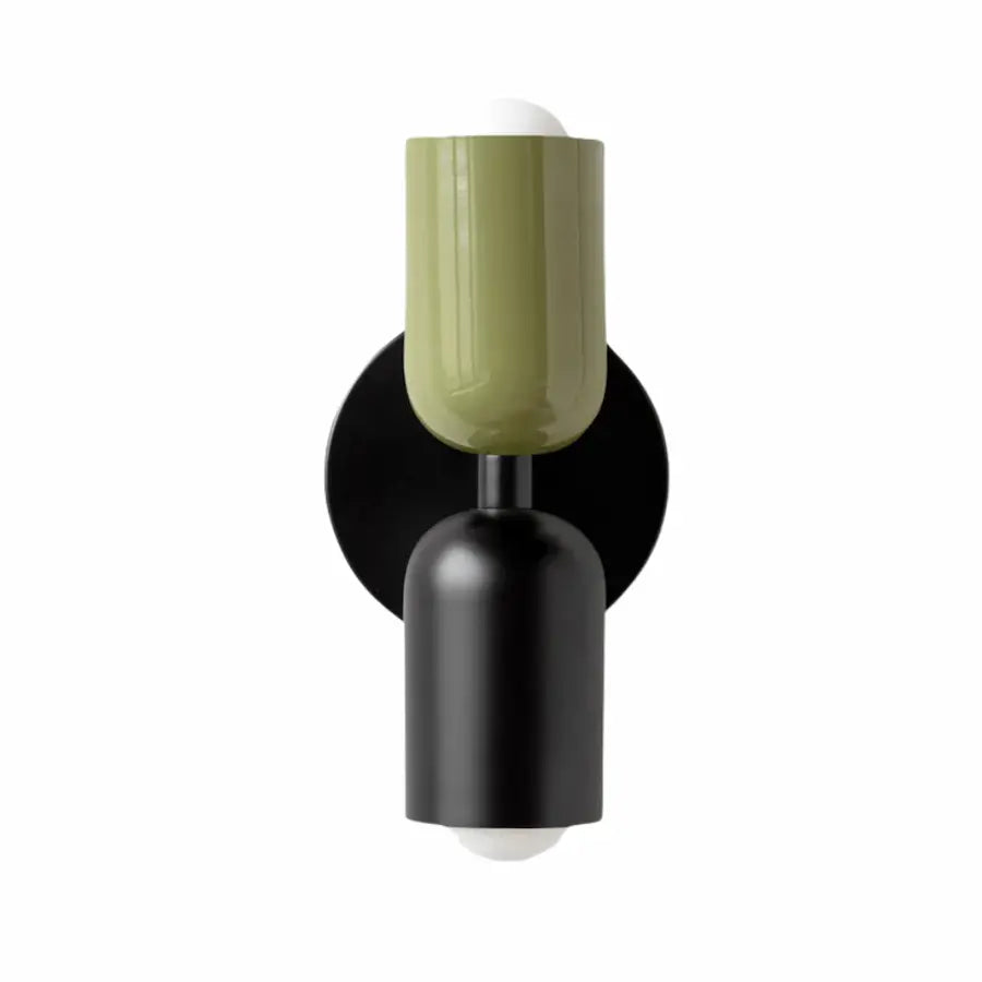 applique murale noir au design nordique couleur vert et noir