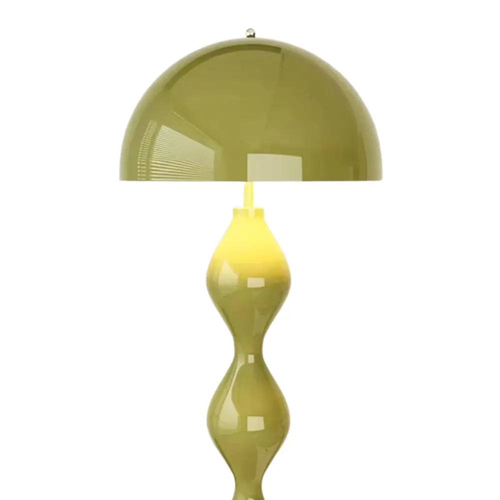 détails lampadaire de salon scandinave contemporain couleur vert 