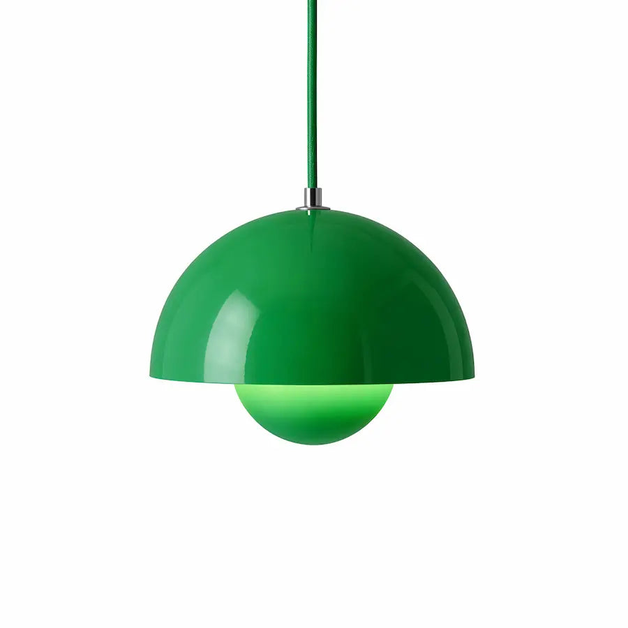 suspension luminaire design minimaliste couleur vert