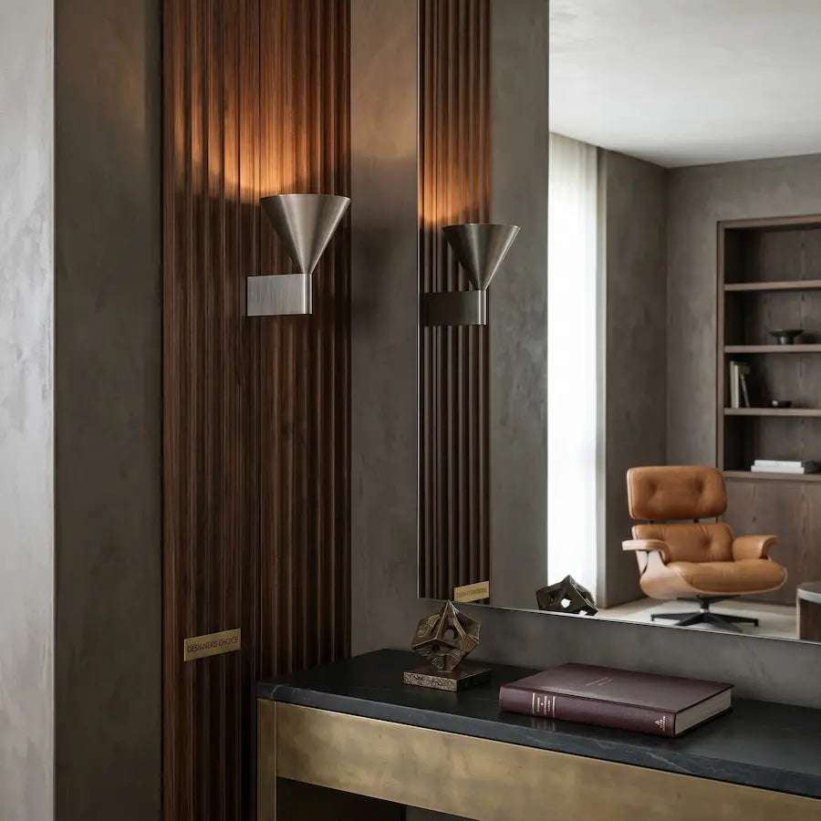 applique murale forme conique moderne