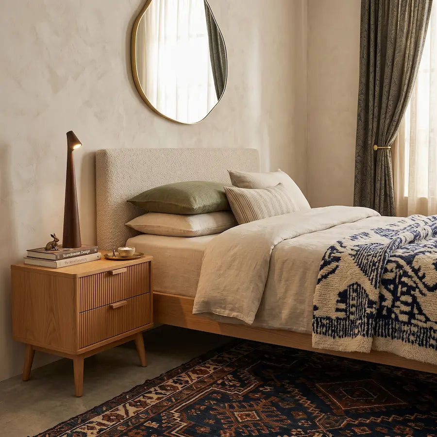 lampe de chevet minimaliste sans fil couleur noir